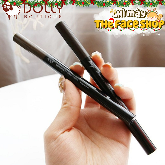 Chì Kẻ Mày The Face Shop Designing Eyebrow Pencil #03 Brown (Nâu)