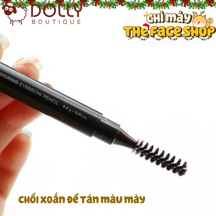 Chì Kẻ Mày The Face Shop Designing Eyebrow #04 Black Brown (Nâu Đen)