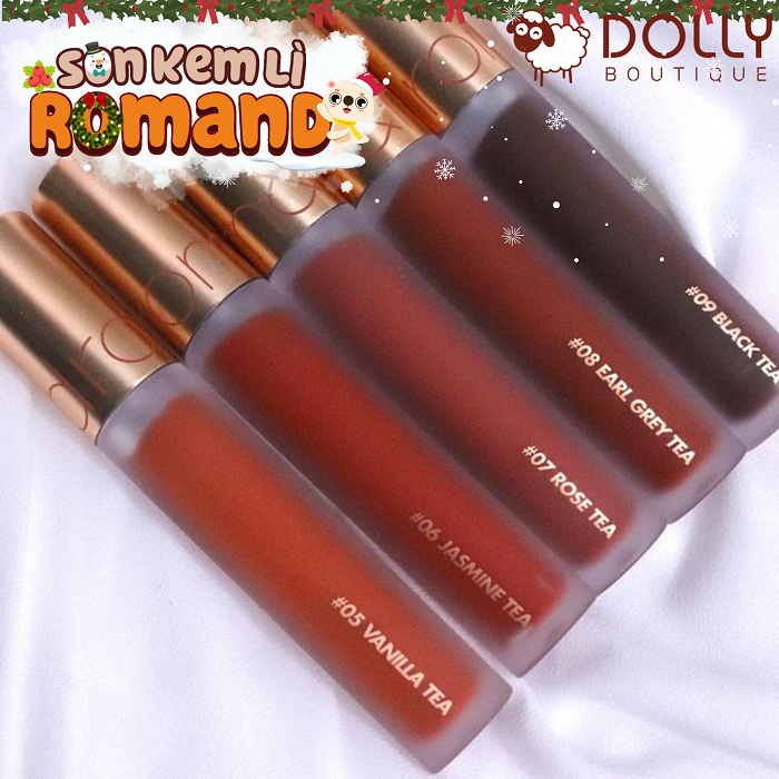 Son Kem Lì Romand Milk Tea Velvet Tint Ver 2 - 05 Vanilla Tea