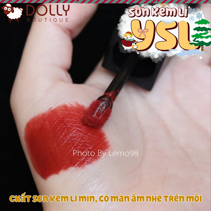 Son Kem Lì YSL Tatouage Couture Velvet Cream 211 Chili Incitement 6ml