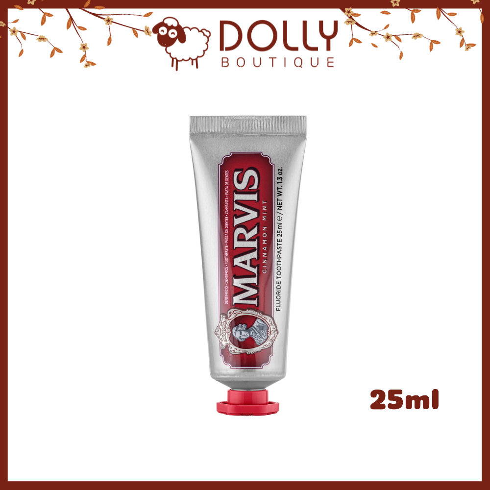 Kem Đánh Răng Marvis Cinnamon Mint 25ml - Hương Quế Khử Mùi