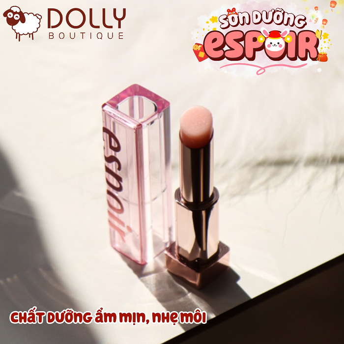 Son Dưỡng Có Màu Espoir Nowear Glow Lip Balm #PK001 Shell Pink ( Màu Hồng ) - 4.5g