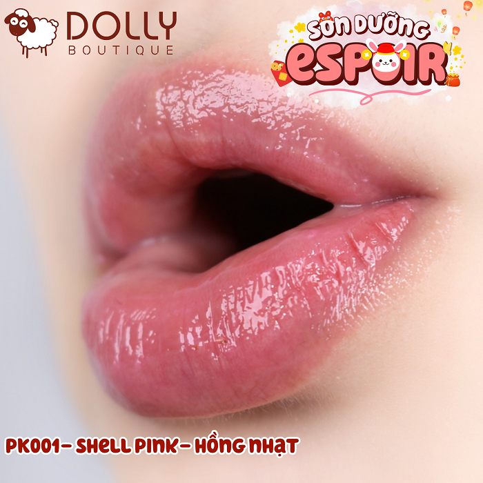 Son Dưỡng Có Màu Espoir Nowear Glow Lip Balm #PK001 Shell Pink ( Màu Hồng ) - 4.5g