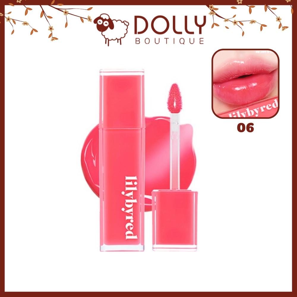 Son Tint Bóng Lilybyred Bloody Liar Coating Tint #06 Rosy Strawberry (Hồng Dâu) - 4g