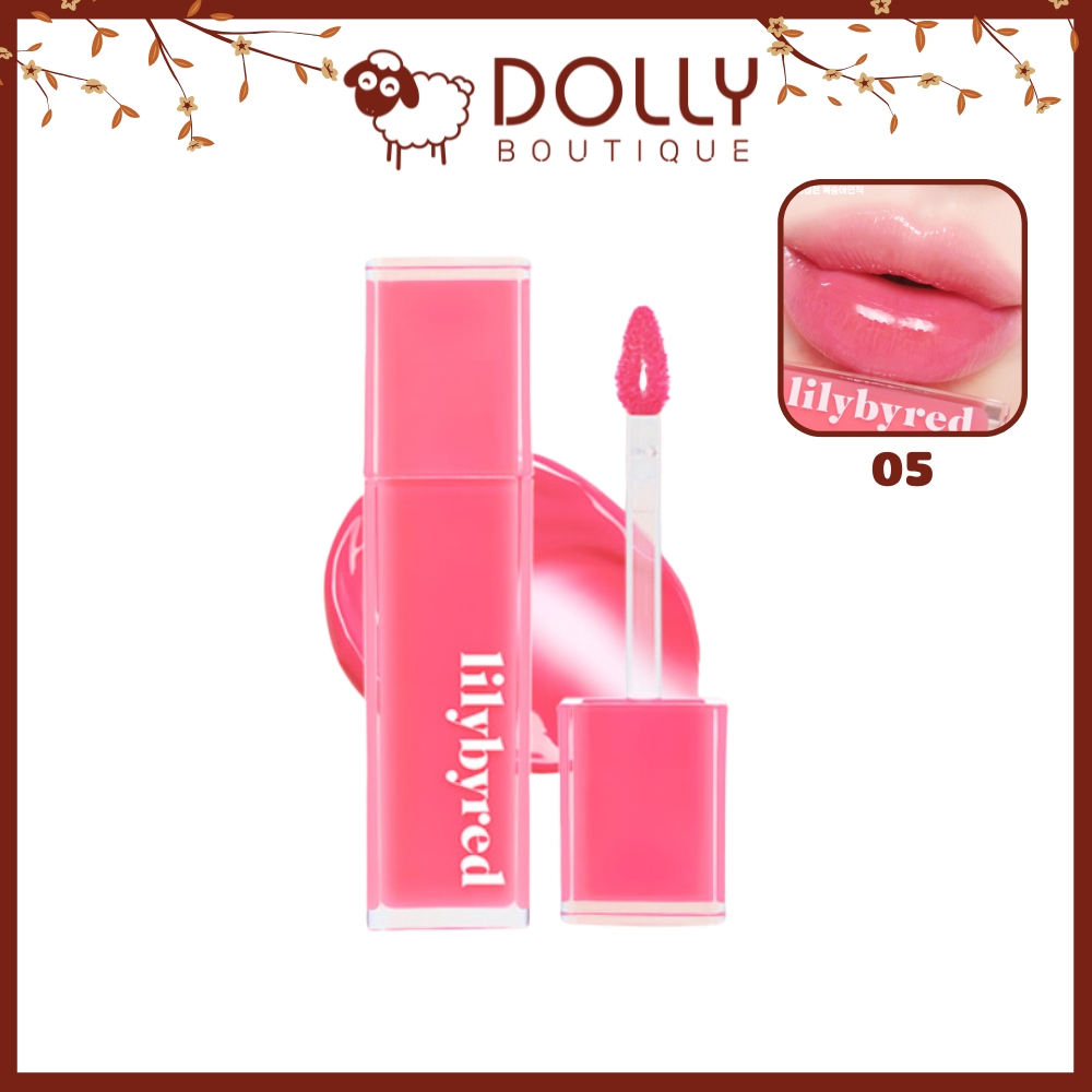 Son Tint Bóng Lilybyred Bloody Liar Coating Tint #05 Talented Peach (Hồng Baby) - 4g