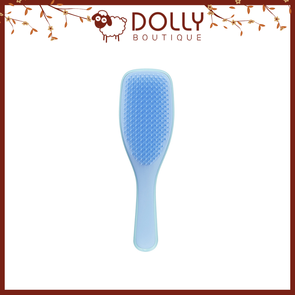 Lược Chải Tóc Ướt Giảm Gãy Rụng Tangle Teezer The Wet Detangler Denim Blue Hairbrush (Xanh Biển)