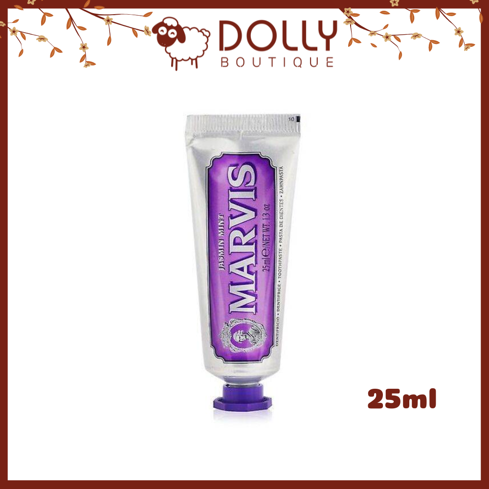 Kem Đánh Răng Marvis Jasmin Mint Toothpaste 25ml - Hương Thơm Bạc Hà Và Hoa Nhài