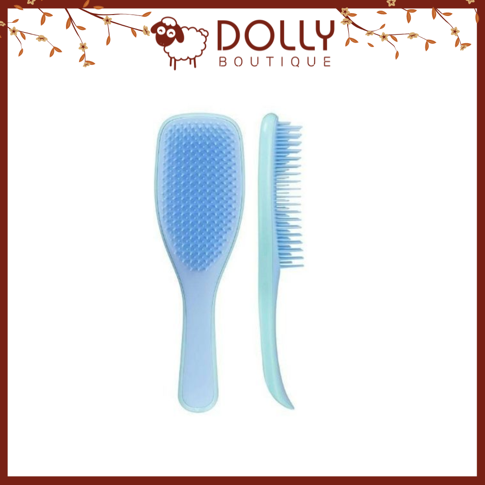 Lược Gỡ Rối Giảm Gãy Rụng Tangle Teezer The Wet Detangler Denim Blue Hairbrush (Xanh Biển)