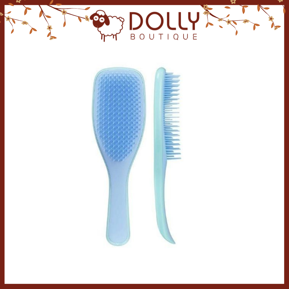 Lược Chải Tóc Ướt Giảm Gãy Rụng Tangle Teezer The Wet Detangler Denim Blue Hairbrush (Xanh Biển)