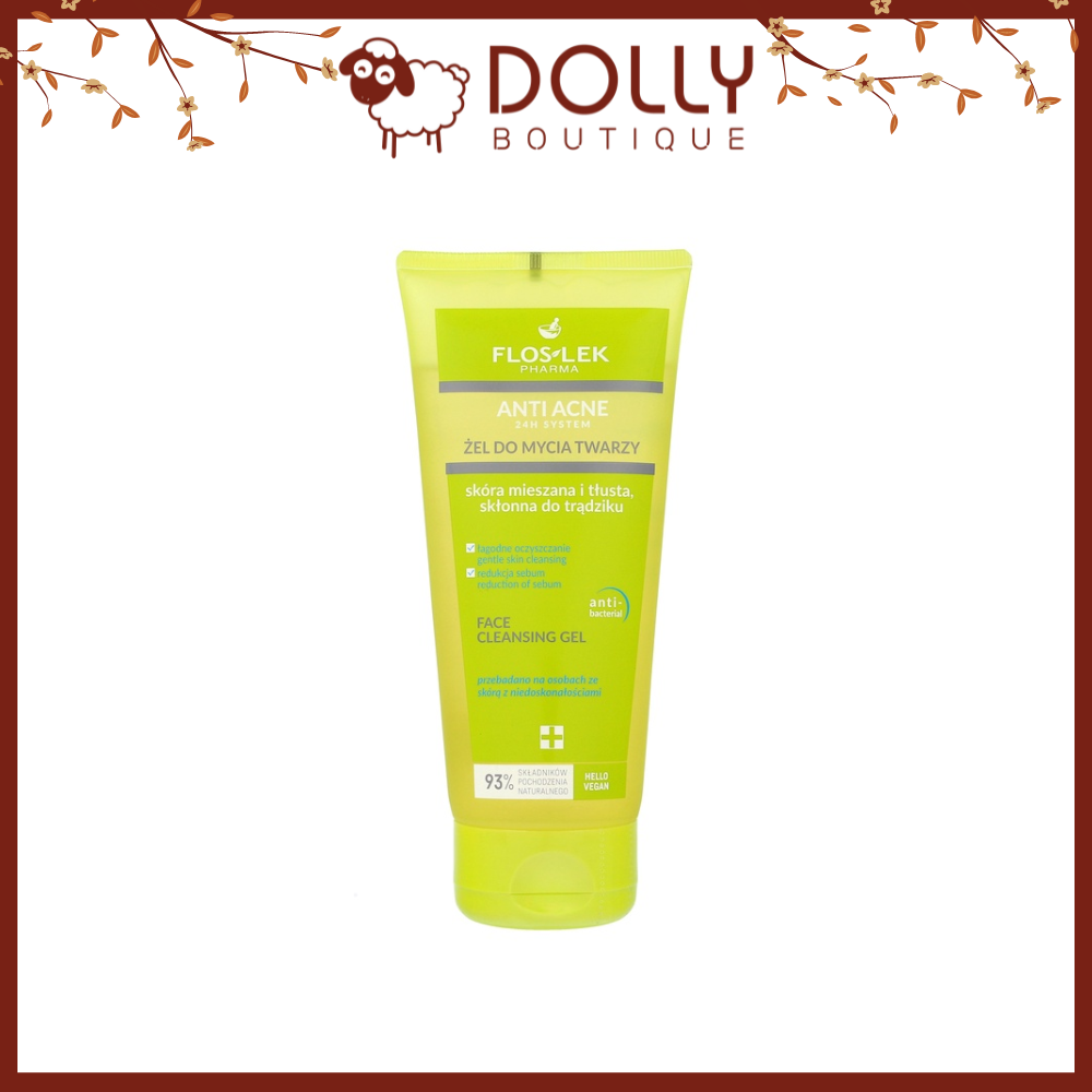 Sữa Rửa Mặt Dành Cho Da Nhạy Cảm Floslek Anti Acne Face Cleansing Gel 200ml