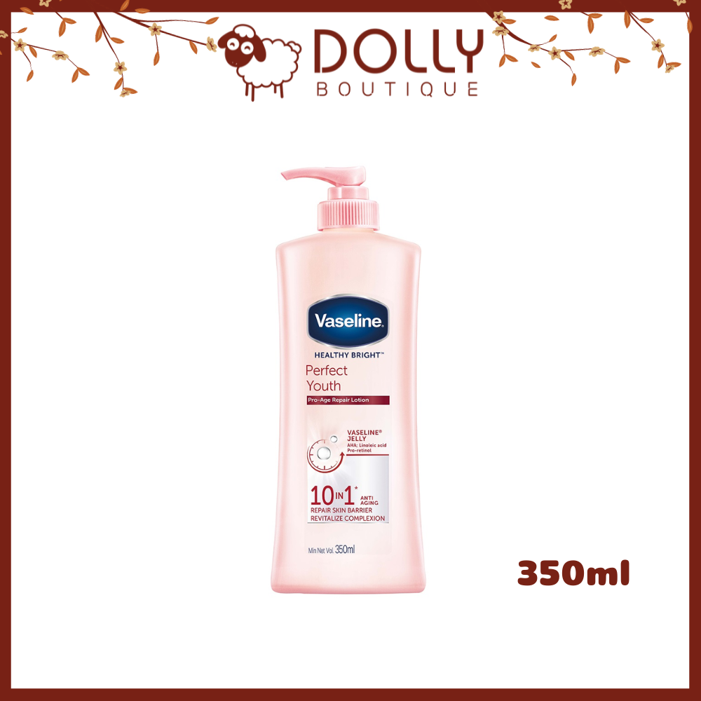Sữa Dưỡng Thể Trắng Da Ngăn Ngừa Lão Hóa Vaseline Healthy Bright Perfect Youth Pro Age Repair Lotion - 350ml