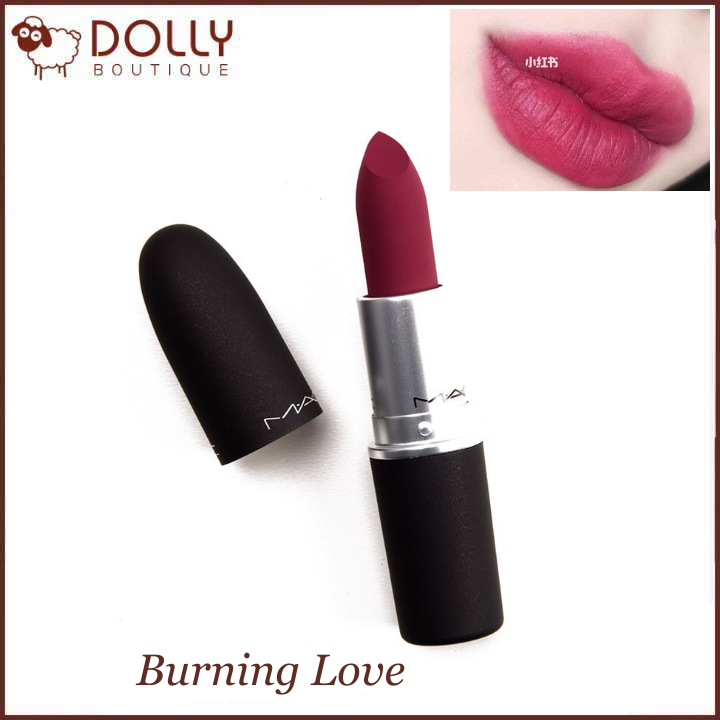 Son Thỏi MAC Powder Kiss Lipstick 305 Burning Love