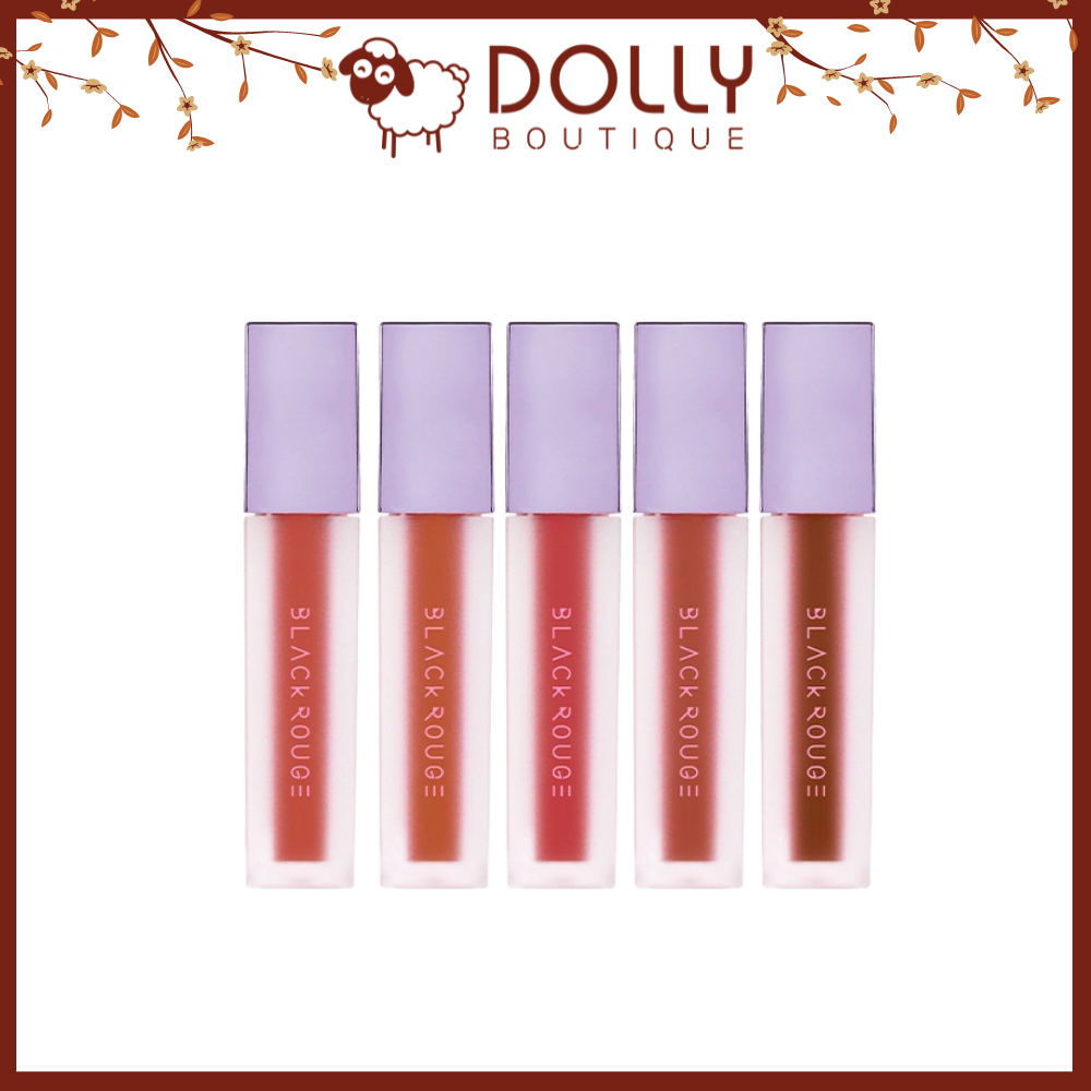 Son Kem Lì Black Rouge Air Fit Velvet Tint  #A12 Dashed Brown ( Màu Nâu Gạch Trầm ) - 4.5g