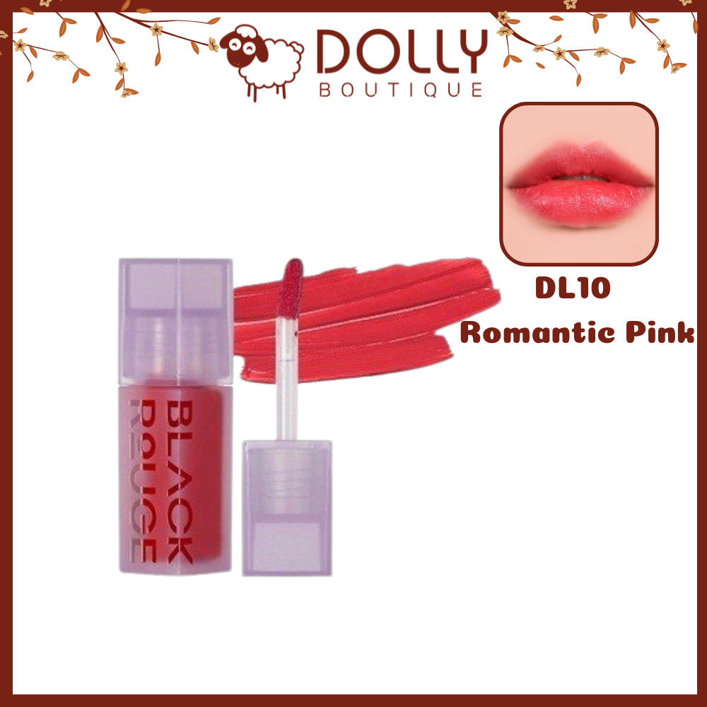 Son Kem Black Rouge Double Layer Over Velvet Ver2 #DL10 Romantic Pink ( Màu Hồng Rose ) - 4.1g