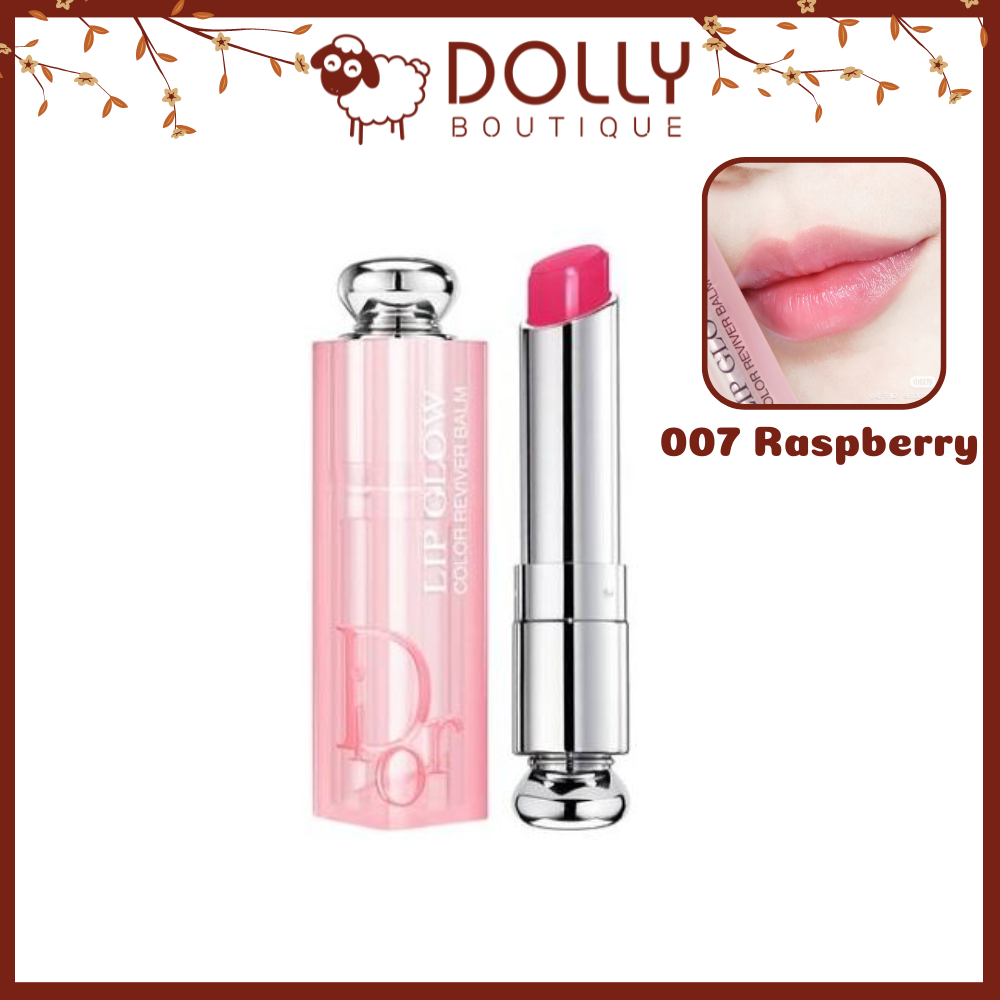 Son dầu dưỡng DIOR 007 Raspberry  Lip Glow Oil  Hồng Dâu 