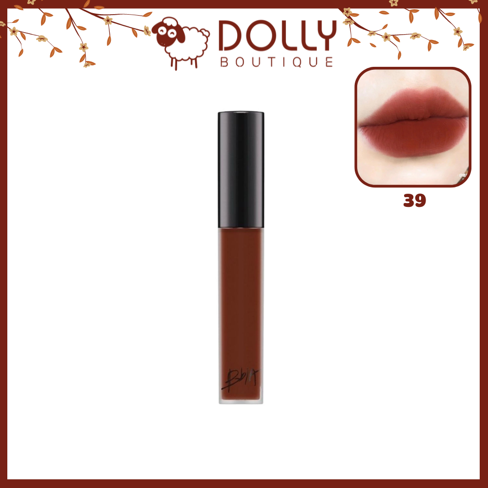 Son Kem BBIA Velvet Lip Tint - 39 Feign Longing (Màu Đỏ Gạch Trầm)