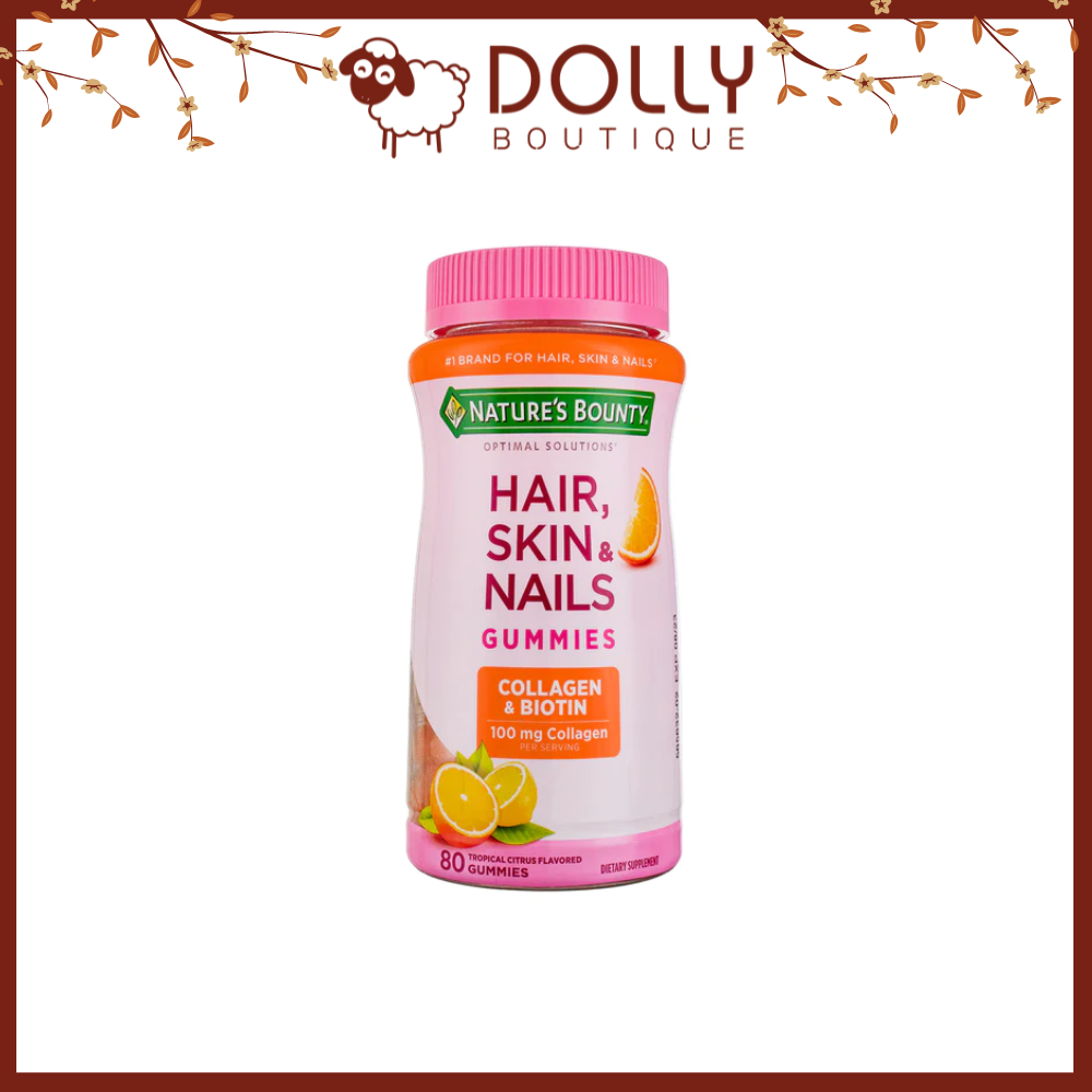 Kẹo Dẻo Bổ Sung Vitamin, Hỗ Trợ Sức Khỏe Tóc, Da Và Móng Vị Cam Nature's Kẹo Dẻo Bổ Sung Vitamin, Hỗ Trợ Sức Khỏe Tóc, Da Và Móng Vị Cam Nature's