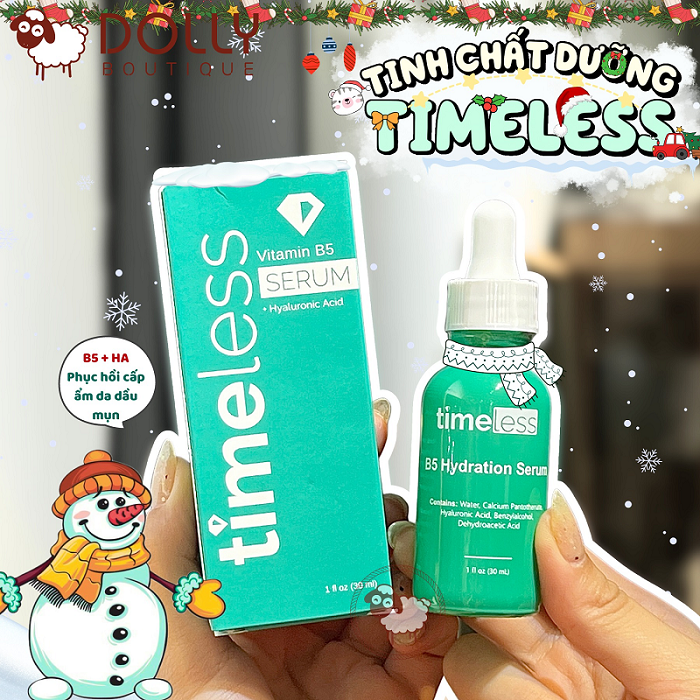 Tinh Chất Dưỡng Timeless Vitamin B5 & Hyaluronic Acid 30ml