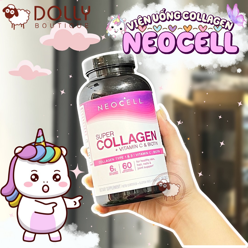 Viên Uống Đẹp Da, Tóc & Móng Neocell Super Collagen + C With Biotin - 360 Viên