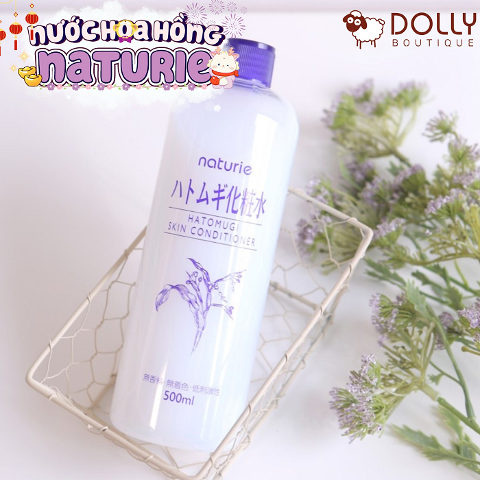 Nước Hoa Hồng Cân Bằng Naturie Hatomugi Skin Conditioner Chiết Xuất Từ Cây Hạt Ý Dĩ 500ml