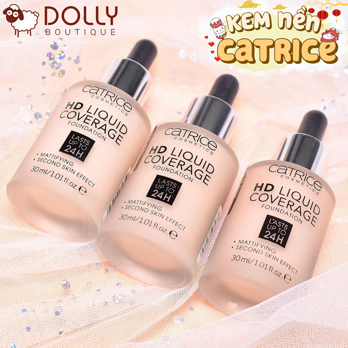 Kem nền Catrice HD Liquid Coverage Foundation 24h 030 - 30 ml