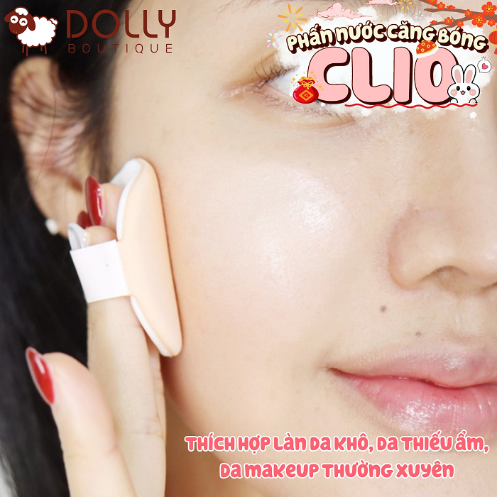 Phấn Nước Clio Kill Cover High Glow Cushion SPF50+ PA++++ #03 Linen (Da Trung Bình) - Kèm Lõi