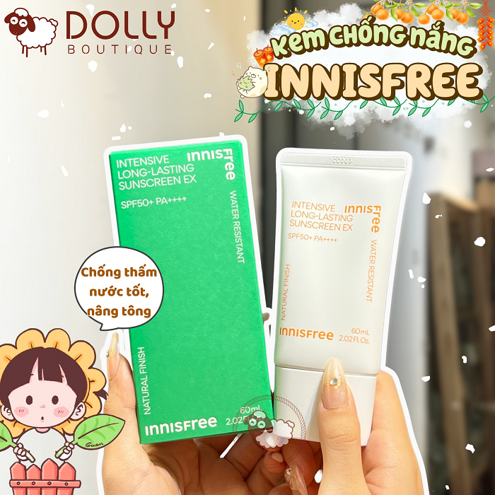 Kem Chống Nắng Innisfree Intensive Long Lasting Sunscreen SPF50+ PA++++ 60ml NĐ