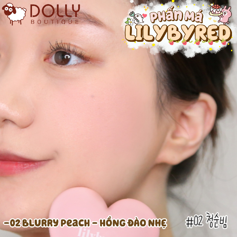 Phấn Má Hồng Lilybyred Luv Beam Cheek #02 Dollish Rose (Hồng Sữa) - 4.7g