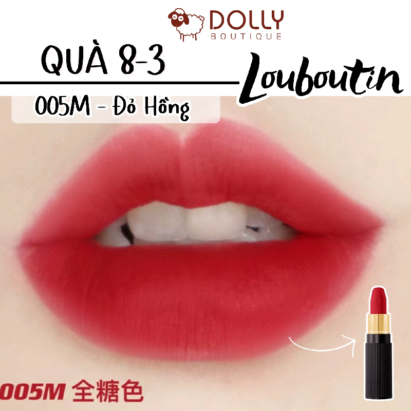 Son Thỏi Lì Rouge Louboutin Velvet Matte On The Go #005M Dramadouce (Màu Đỏ Thuần)