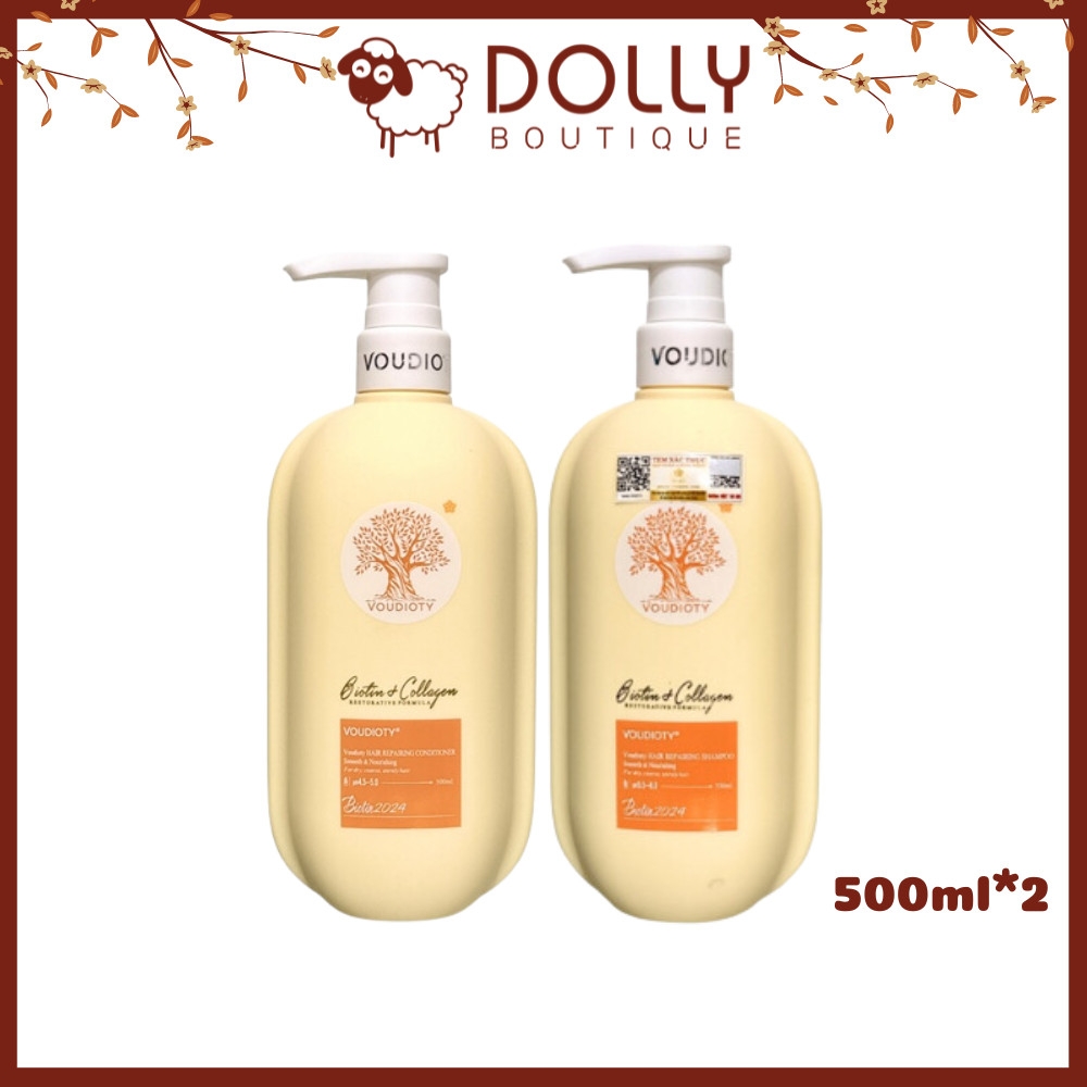 Bộ Gội Xả Voudioty Biotin & Collagen Smooth & Nourishing