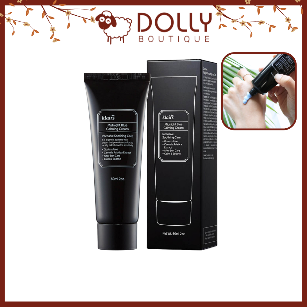 Kem Dưỡng Da Klairs Midnight Blue Calming Cream  - 60ml NK