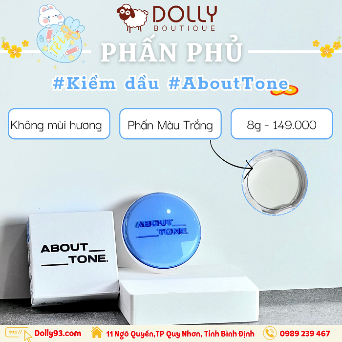 Phấn Phủ Dạng Nén Kiềm Dầu About Tone Air Fit Powder Pact - 8g