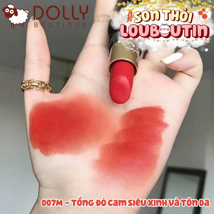 Son Thỏi Christian Louboutin Velvet Matte Lip Colour 007M (Màu Đỏ Cam) - 3.8g