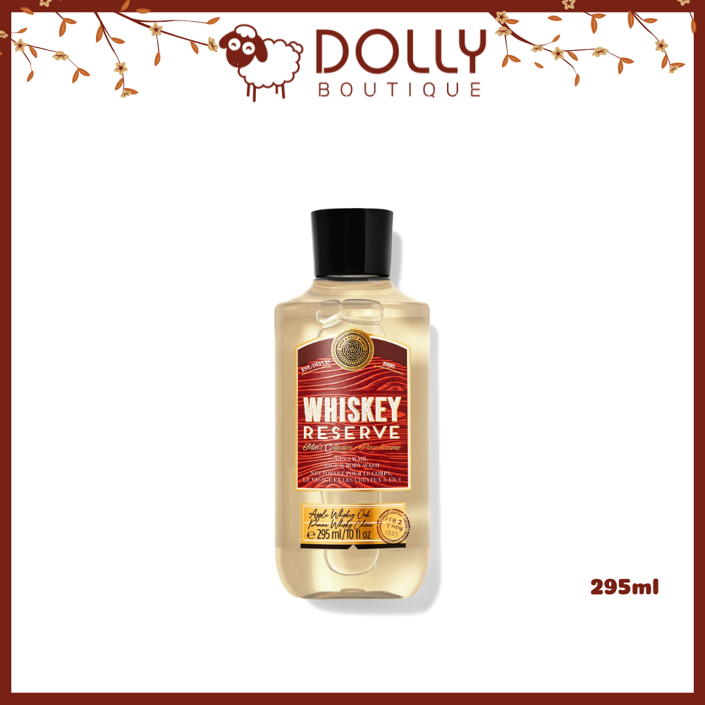 Sữa Tắm Gội Nam Bath & Body Works Whiskey Reserve 3 In 1 Hair, Face & Body Wash 295ml