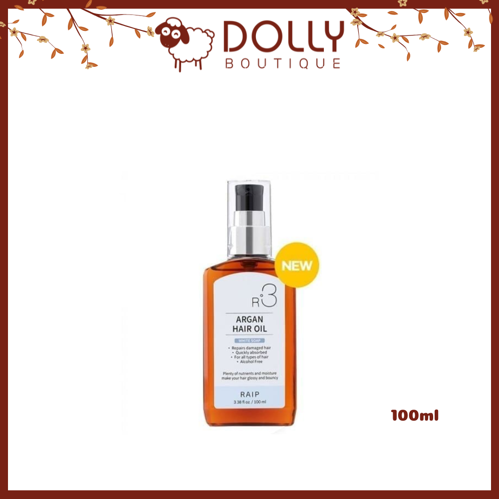 Dầu Dưỡng Tóc Raip R3 Argan Hair Oil White Soap 100ml