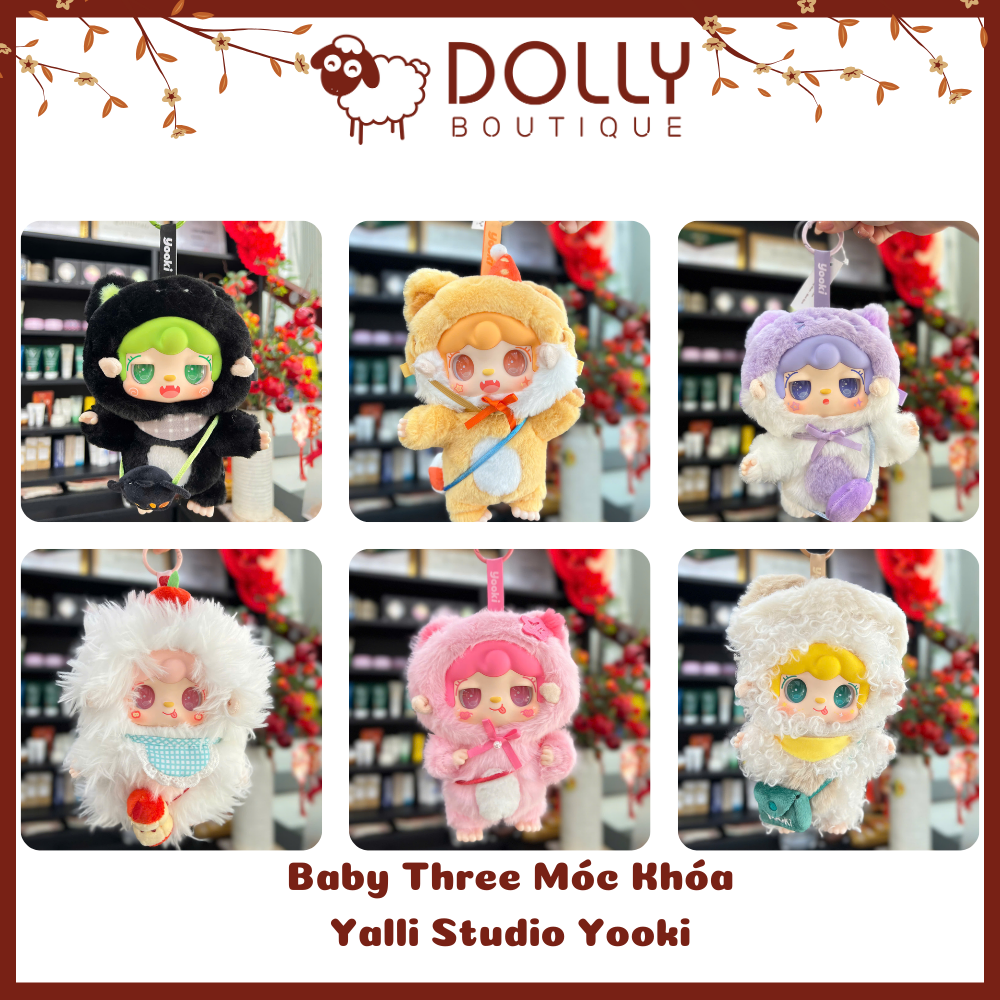 Gấu Bông Baby Three Yalli Studio Yooki  [ Giao theo phân mục đã unbox]