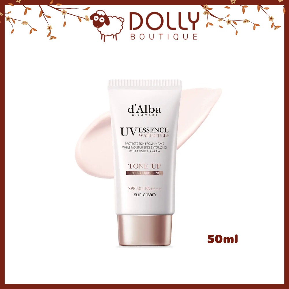 Kem Chống Nắng d'Alba UV ESSENCE Waterfull Tone-up Color Correcting Sun Cream SPF50+Pa++++ - 50ml