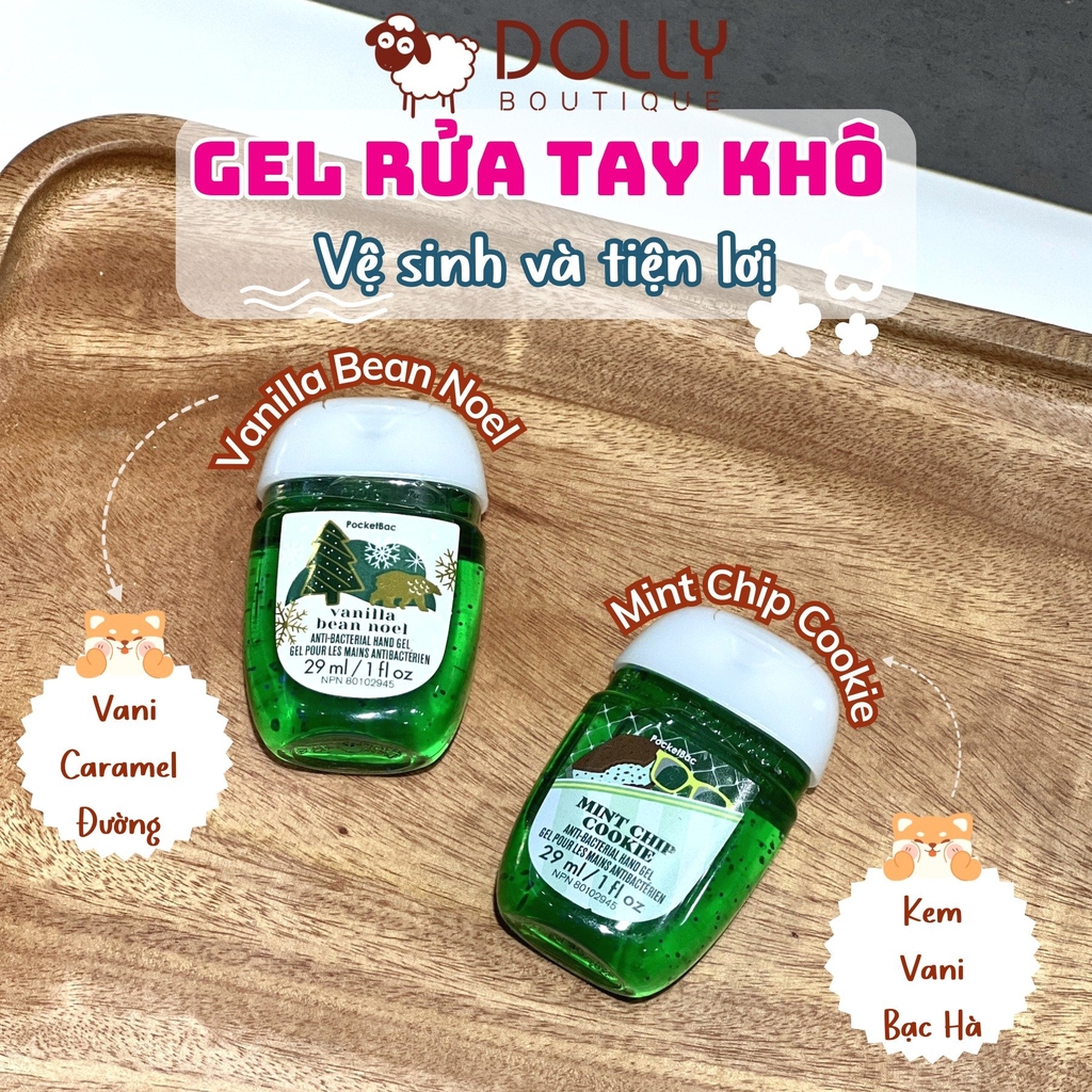 Gel Rửa Tay Khô Bath & Body Works Mint Chip Cookie Hand Gel 29ml