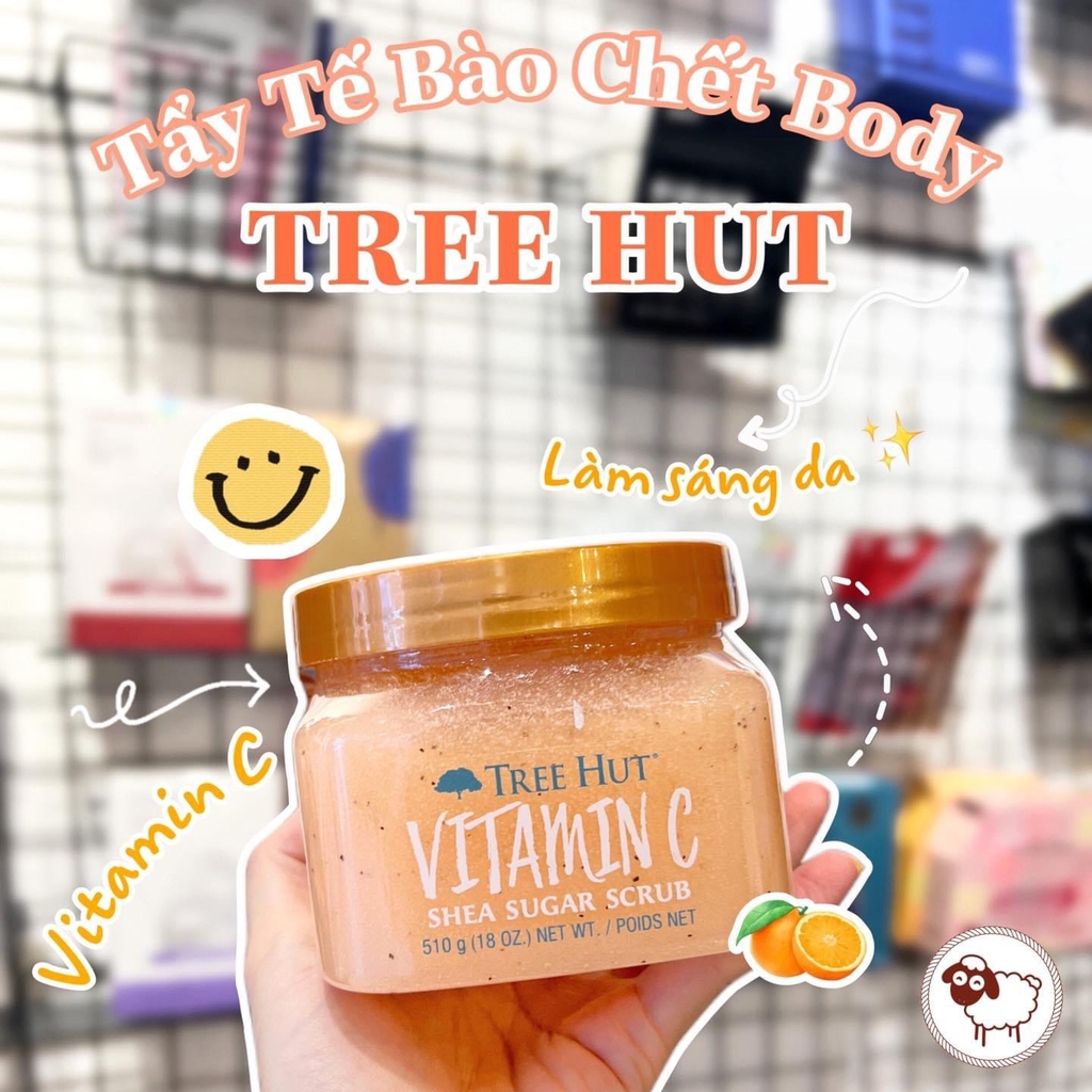 Tẩy Da Chết Cơ Thể  Tree Hut Vitamin C Shea Sugar Scrub 510g