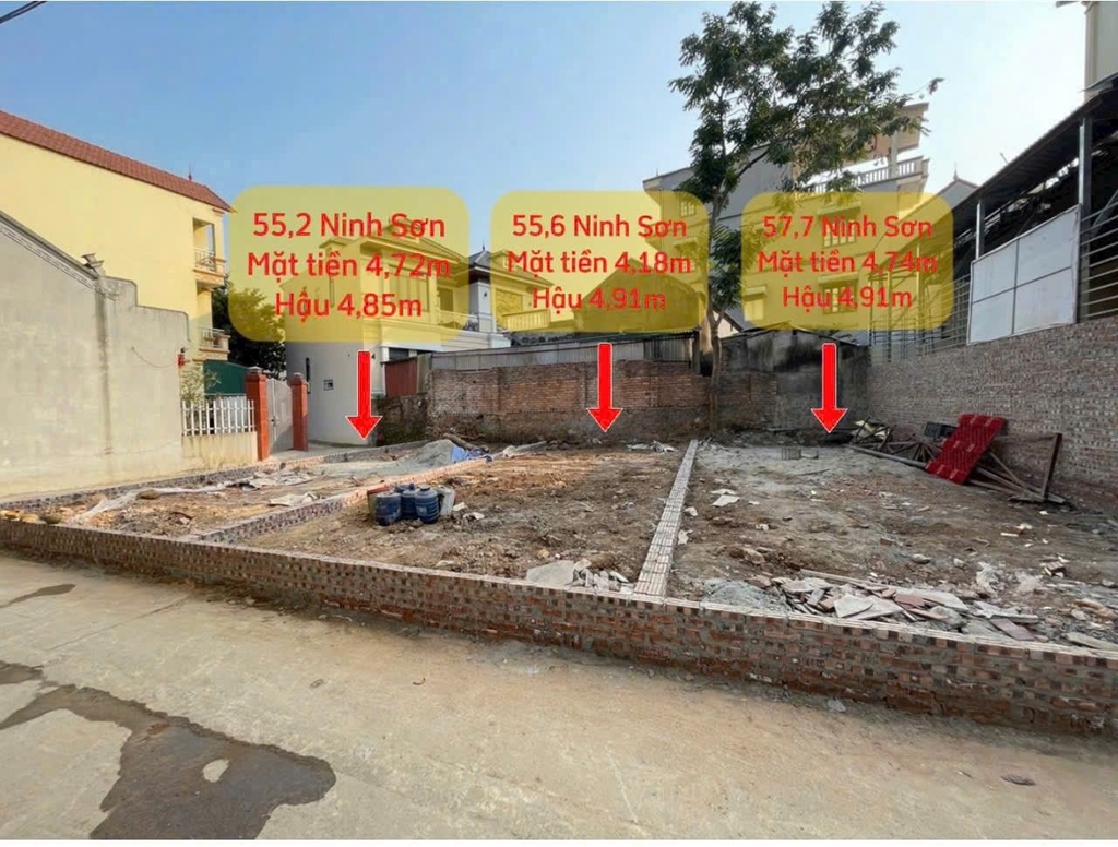 ĐẤT THỔ CƯ TRUNG TÂM THỊ TRẤN CHÚC SƠN - 57.7M² FULL THỔ CƯ - MẶT TIỀN 4.74M - GIÁ 4.6 TỶ