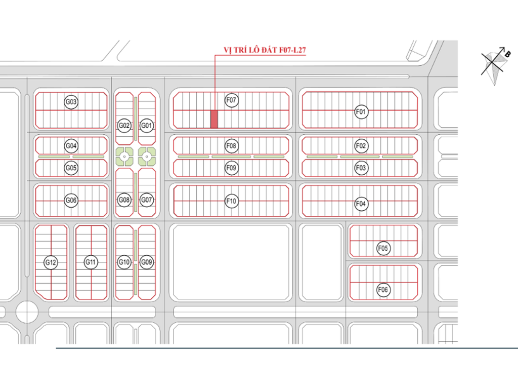 DỰ ÁN BIỆT THỰ KHU AN QUÝ LÔ ĐẤT: F07-L27