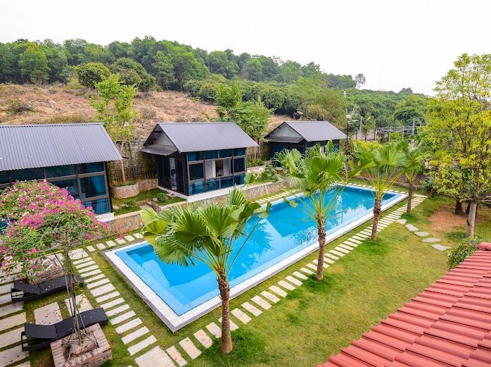 BÁN KHU NGHỈ DƯỠNG CANDY VILLA 3998M² - VIỆT YÊN, YÊN BÀI, BA VÌ - 1 BIỆT THỰ + 3 HOME FALOW - BỂ BƠI - 28.5 TỶ