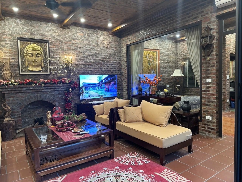 BÁN BIỆT THỰ NGHỈ DƯỠNG PHONG CÁCH LÀNG QUÊ - XÃ SÀI SƠN, QUỐC OAI - 257M2 - 2 TẦNG ĐẸP - 14 TỶ