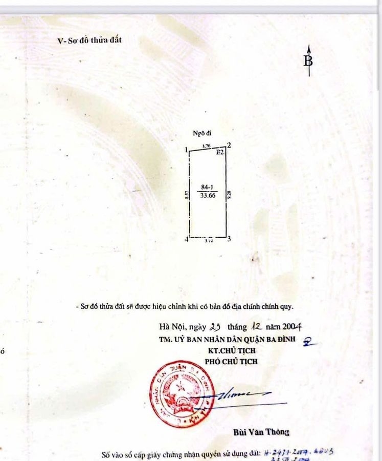 NHÀ NGÕ THÔNG - HOÀNG HOA THÁM BA ĐÌNH - 34m² - 3 TẦNG - SỔ ĐỎ ĐẸP - KHÔNG QUY HOẠCH - 7.6 TỶ