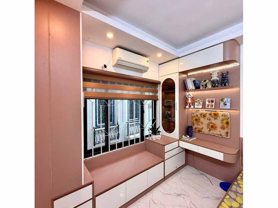 BÁN NHÀ NGÕ GỐC ĐỀ - HOÀNG MAI: 5 TẦNG MỚI KÍNH KOONG - VF3 ĐỖ CỔNG - HAI MẶT THOÁNG - GIÁ 8.35 TỶ