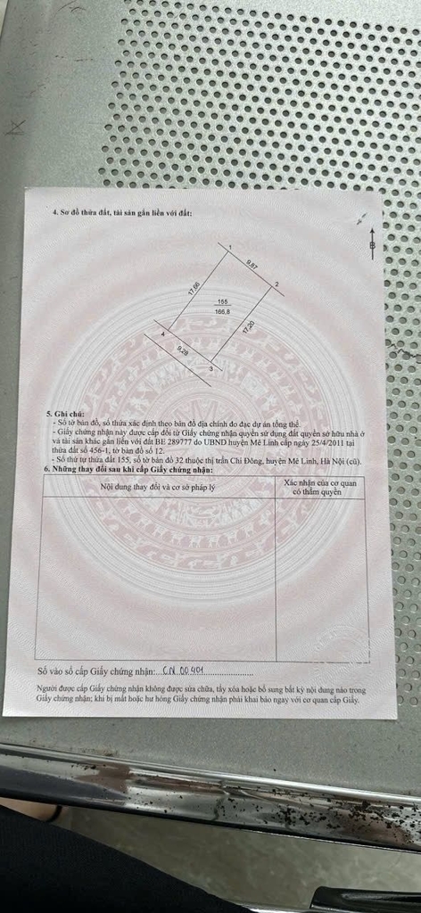 ĐẤT ĐẸP VUÔNG VỨC - THÔN CHI ĐÔNG 5, MÊ LINH - 69.2M² - MẶT TIỀN 4M - Ô TÔ VÀO ĐẤT - 3.99 TỶ