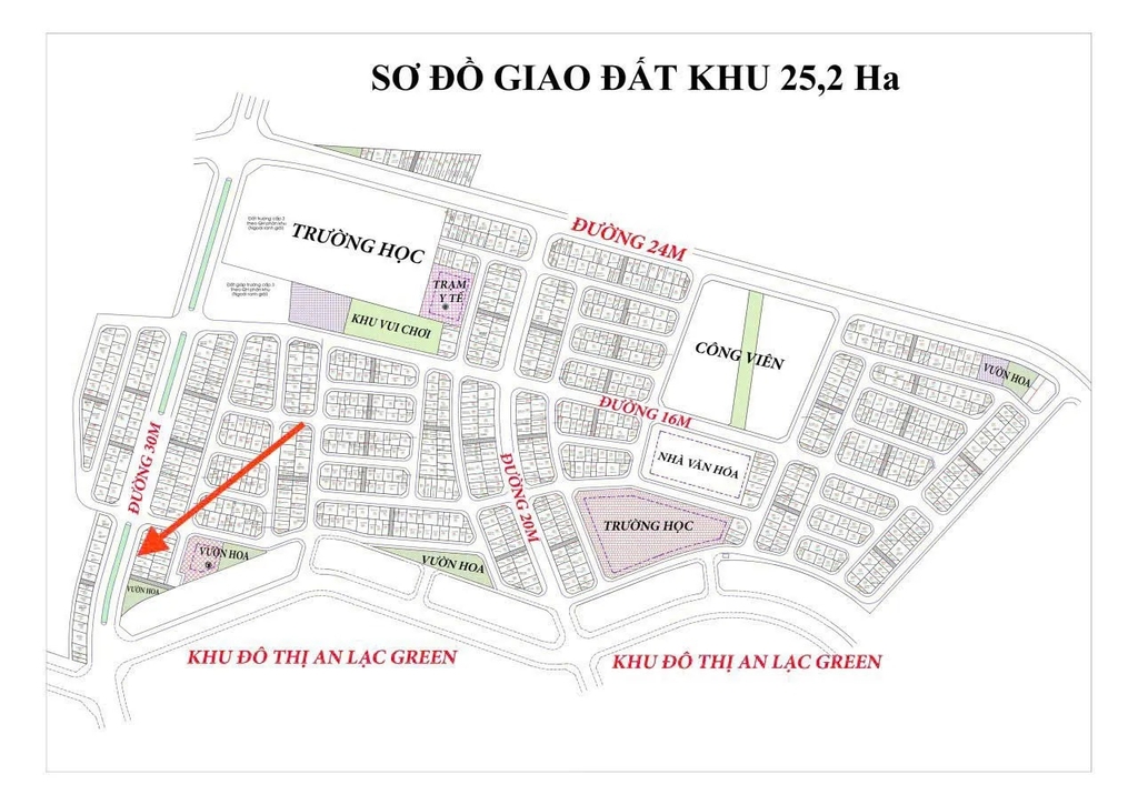 【ĐẤT PHÂN LÔ KHU DỊCH VỤ - VÂN CANH】- 73M² - MẶT ĐƯỜNG 30M - Ô TÔ TRÁNH - 14.5 TỶ