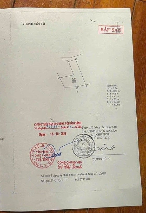 LÔ ĐẤT THỔ CƯ SIÊU RỘNG 202M² NGÕ Ô TÔ - THÔN KHOAI TẾ, GIA LÂM - 14.8 TỶ