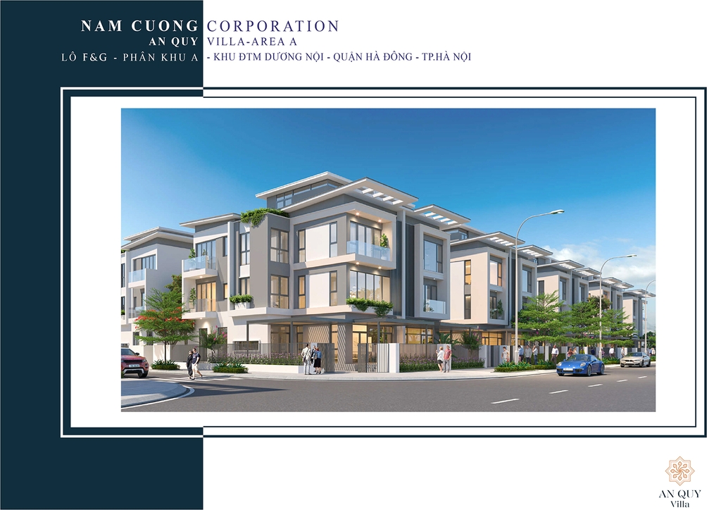 BIỆT THỰ MẪU GT6.2A LÔ F07-L32 KHU AN QUÝ VILLA – KĐT DƯƠNG NỘI