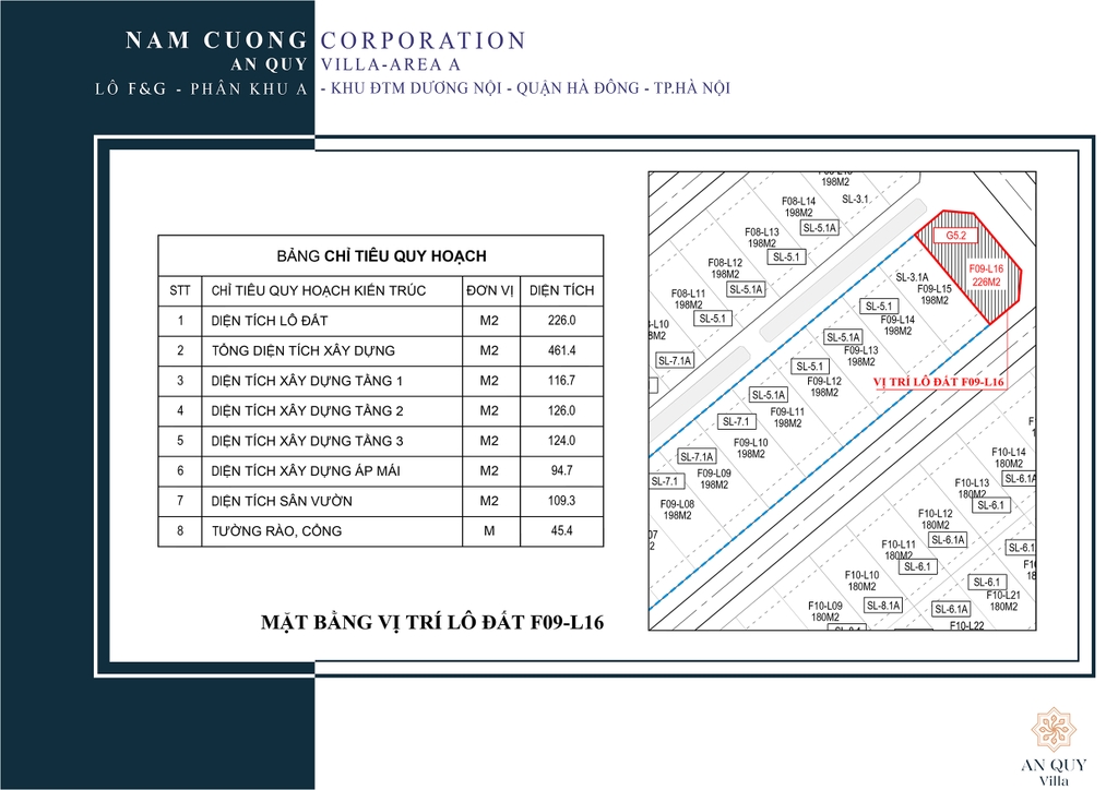 BIỆT THỰ ĐƠN LẬP MẪU G5.2 - LÔ F09-L16 - AN QUÝ VILLA